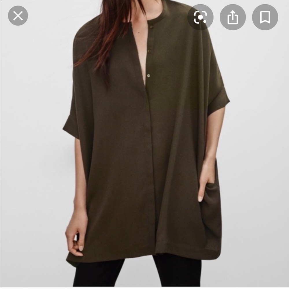 Aritzia Howard Tunic in Grey/Green